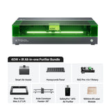 xTool S1 + 1064nm IR Laser Kit: Enclosed Diode Laser Engraver & Cutter