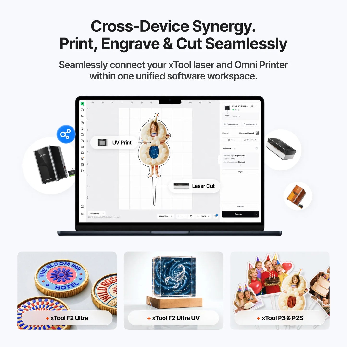xTool O1 Omni Printer: The World’s First 4-in-1 Omni Printer
