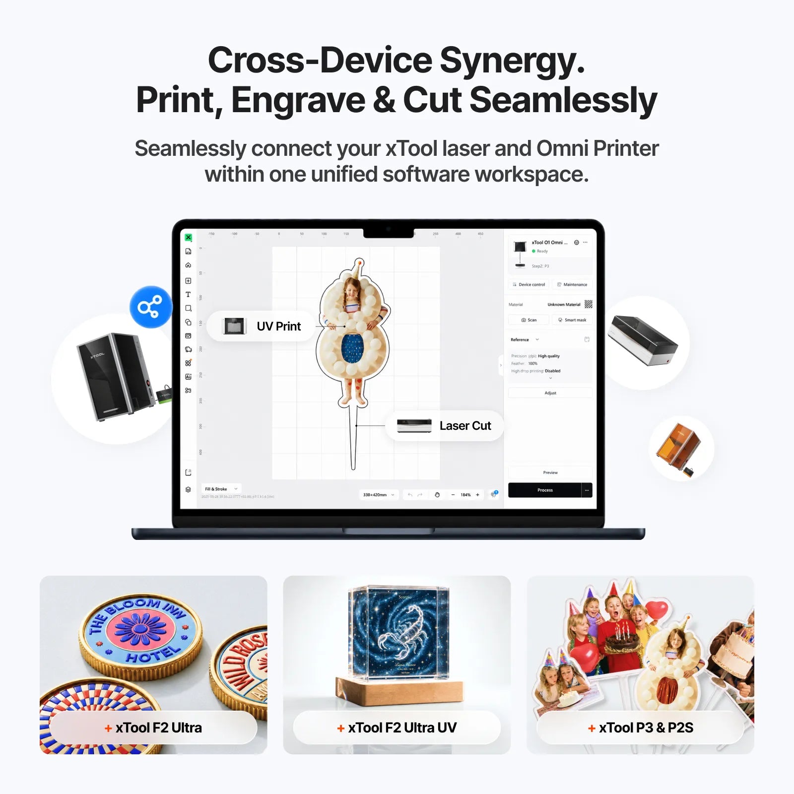 xTool O1 Omni Printer: The World’s First 4-in-1 Omni Printer