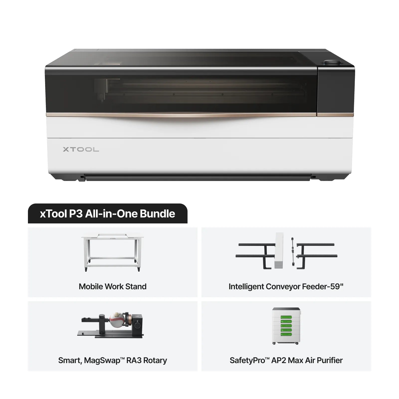 xTool P3 80W Flagship CO2 Laser Cutter with Intelligent Automation