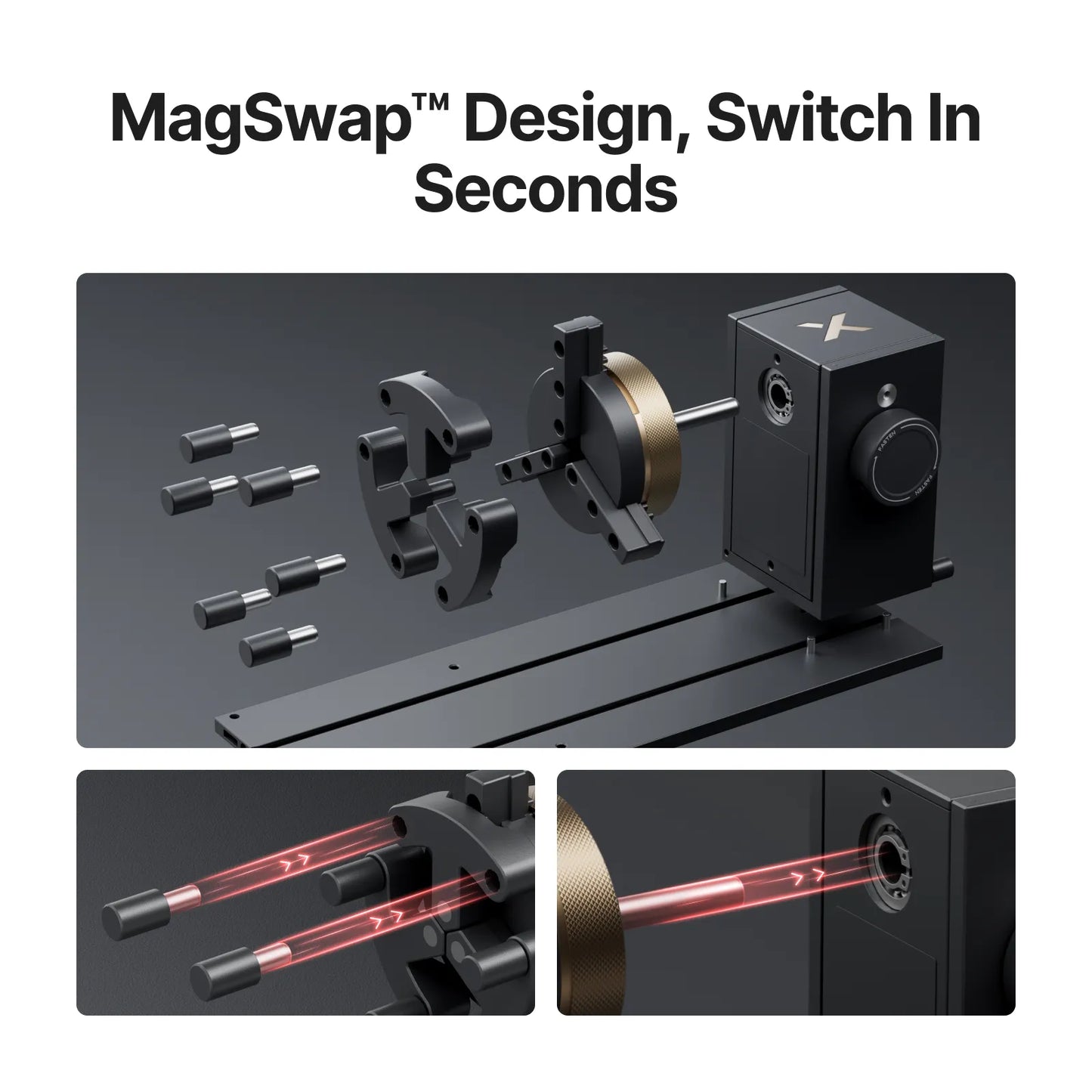 xTool RA3: World's First Smart, MagSwap™ Rotary