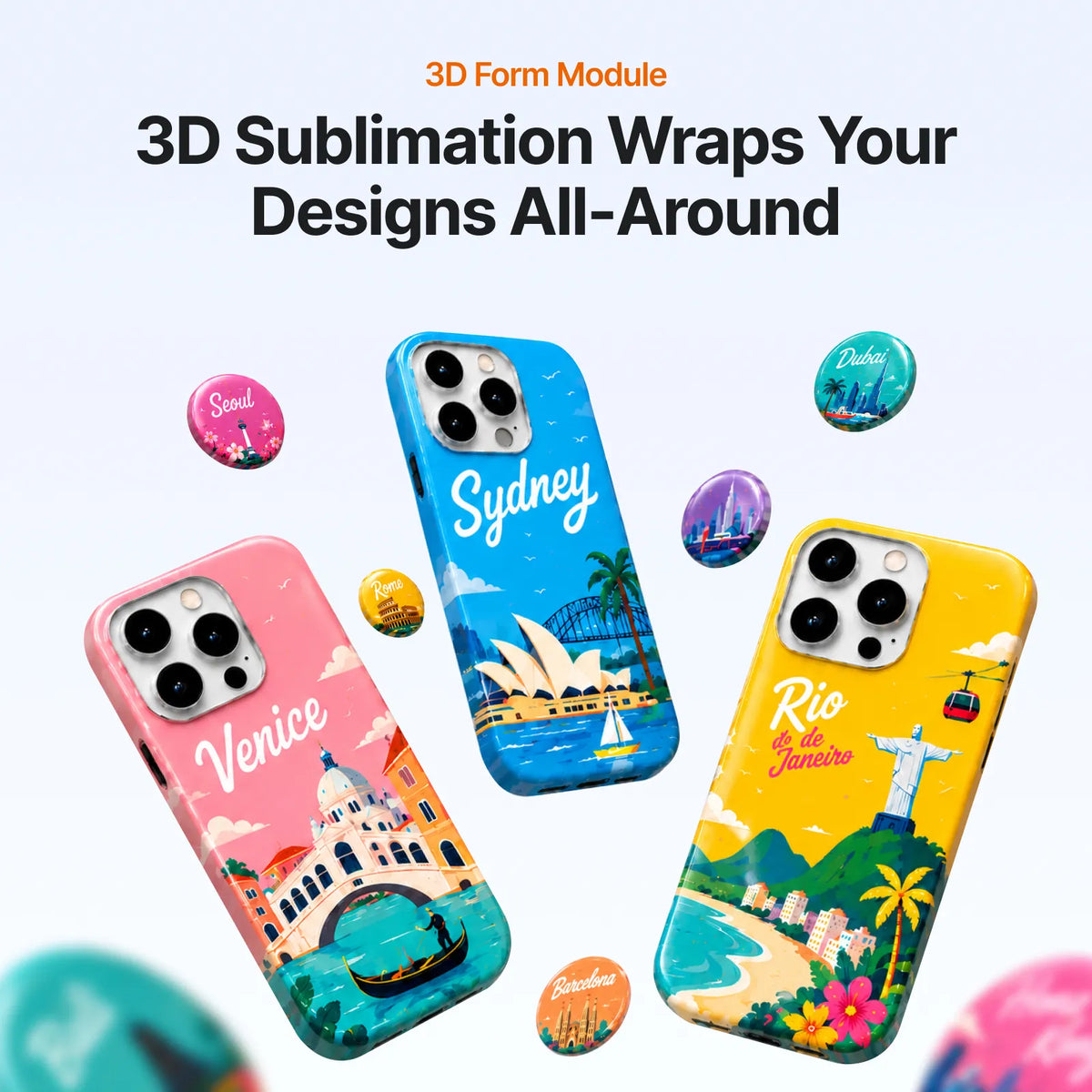 xTool WonderPress auto heat press 3d sublimation wraps