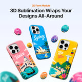 xTool WonderPress auto heat press 3d sublimation wraps