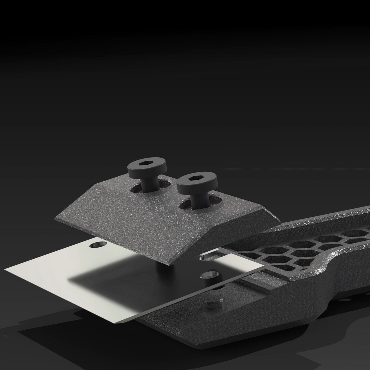 Bambu scraper blade in a printed two piece handle