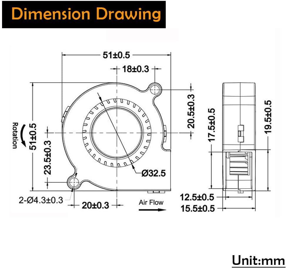Creality 5015 Blower Fan 24V