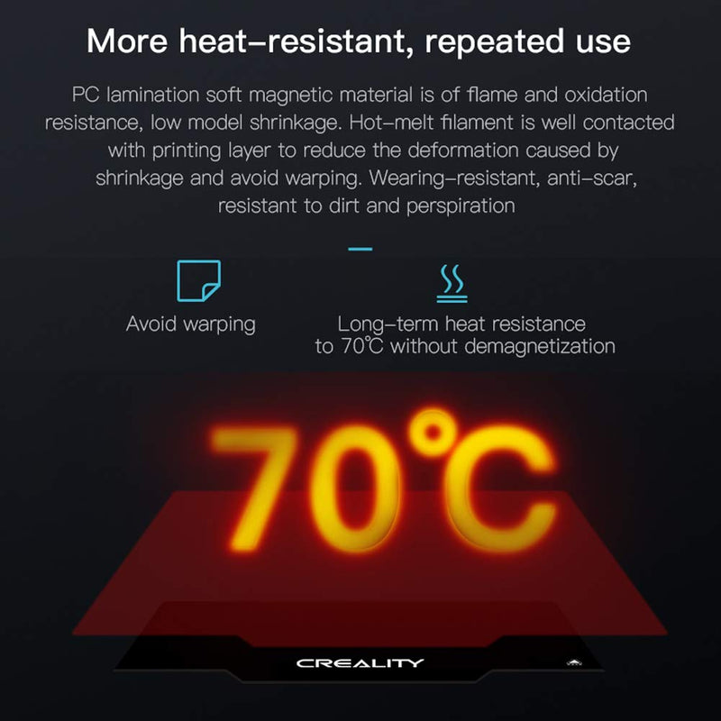 Creality 3D Flexible Removable Magnetic Print Surface for Ender 3/3 pro/5 - 235 x 235mm