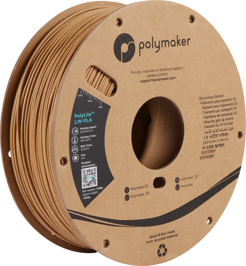 Polymaker-LW™ (Light Weight / low density) PLA 1.75mm 800 gram