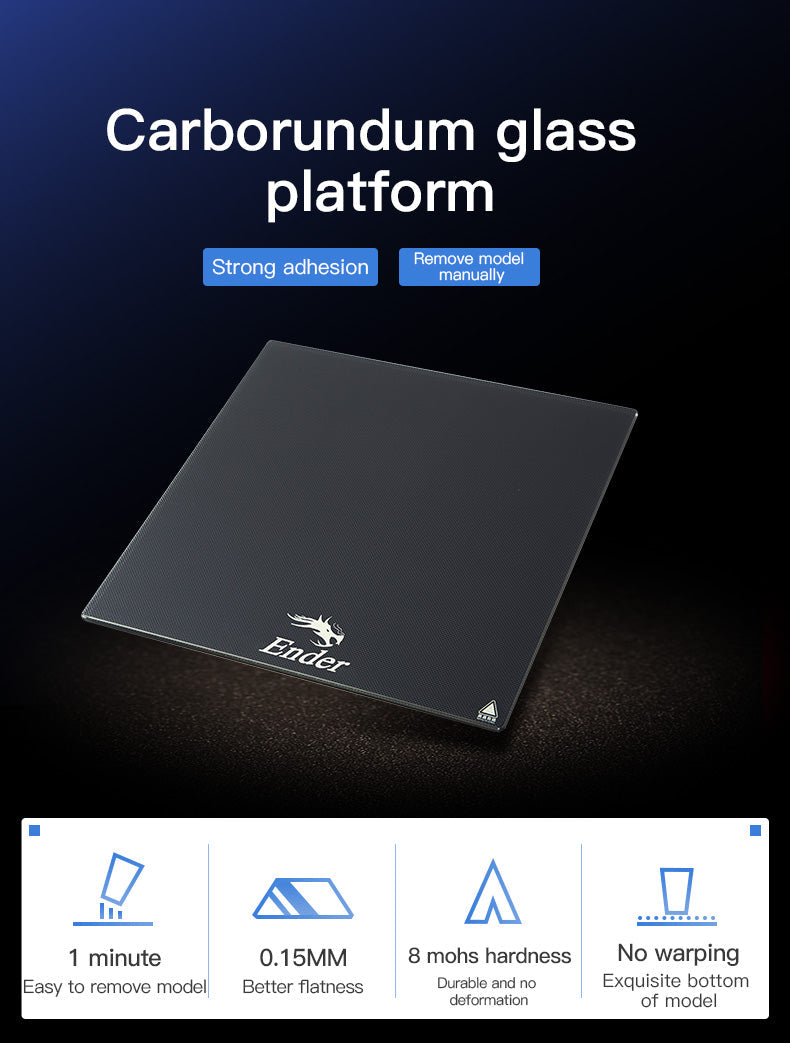 CR-5 Pro Carborundum Glass Platform 310*240*4mm